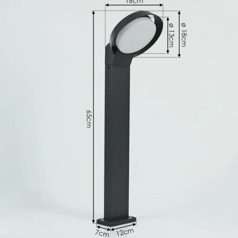 Borne lumineuse Kelo LED Anthracite, 1 lumière