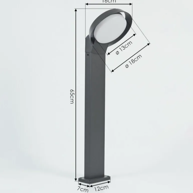 Borne lumineuse Kelo LED Anthracite, 1 lumière