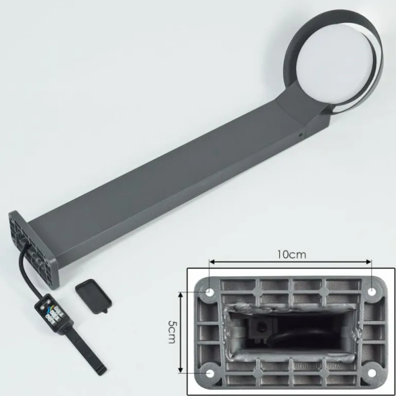 Borne lumineuse Kelo LED Anthracite, 1 lumière