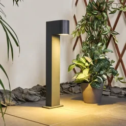 Borne lumineuse Kingstown Anthracite, 1 lumière