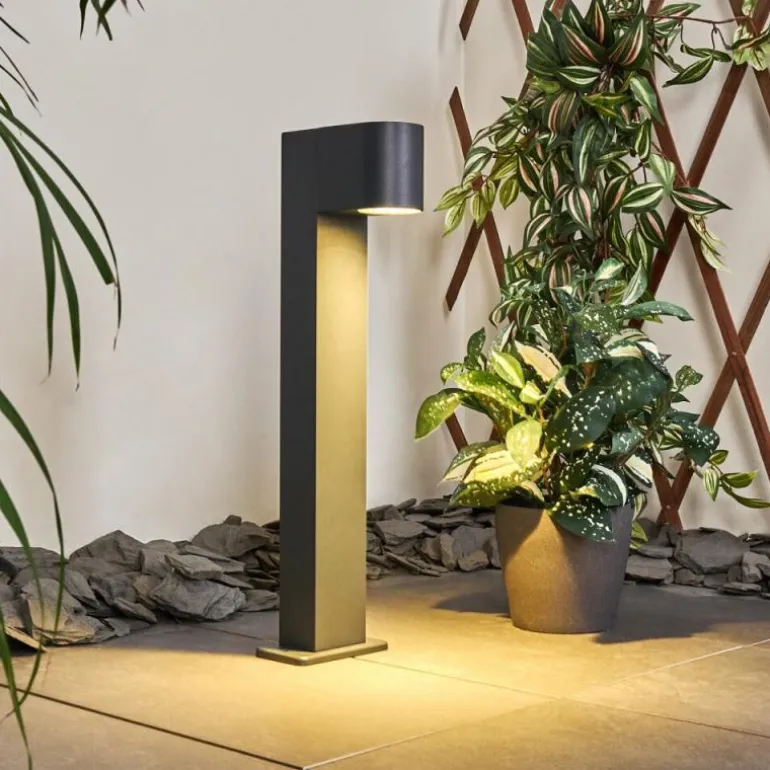 Borne lumineuse Kingstown Anthracite, 1 lumière