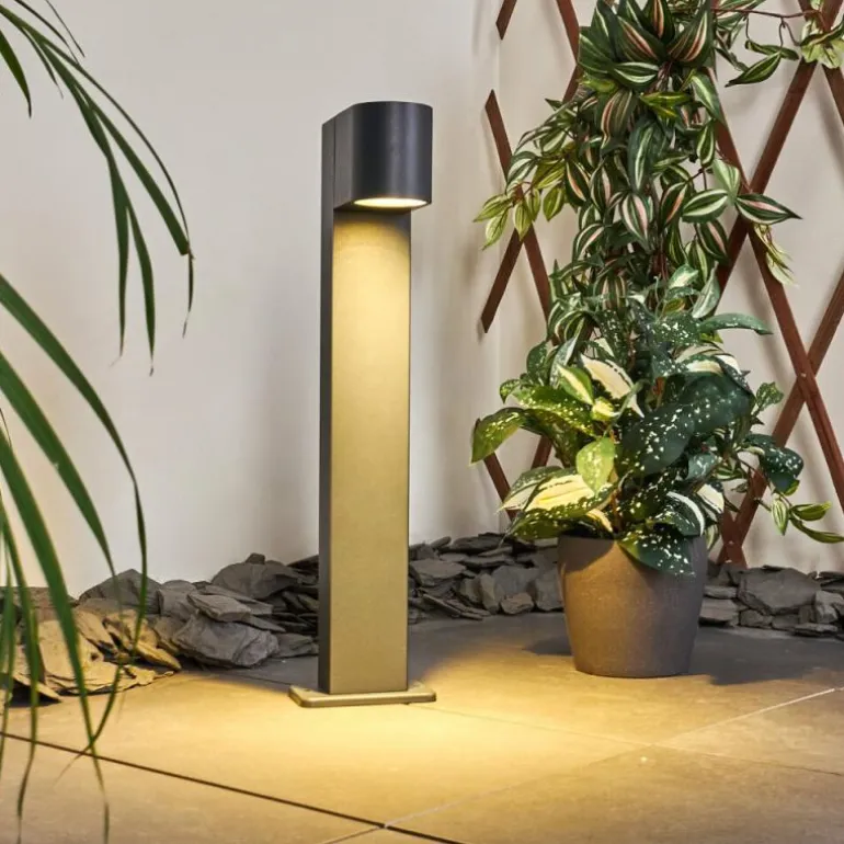 Borne lumineuse Kingstown Anthracite, 1 lumière