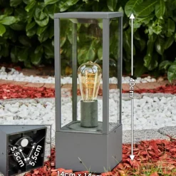 Borne lumineuse Kiwalik Anthracite, 1 lumière