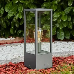 Borne lumineuse Kiwalik Anthracite, 1 lumière