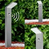 Borne lumineuse Korup LED Anthracite, 1 lumière, Détecteur de mouvement