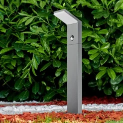 Borne lumineuse Korup LED Anthracite, 1 lumière, Détecteur de mouvement