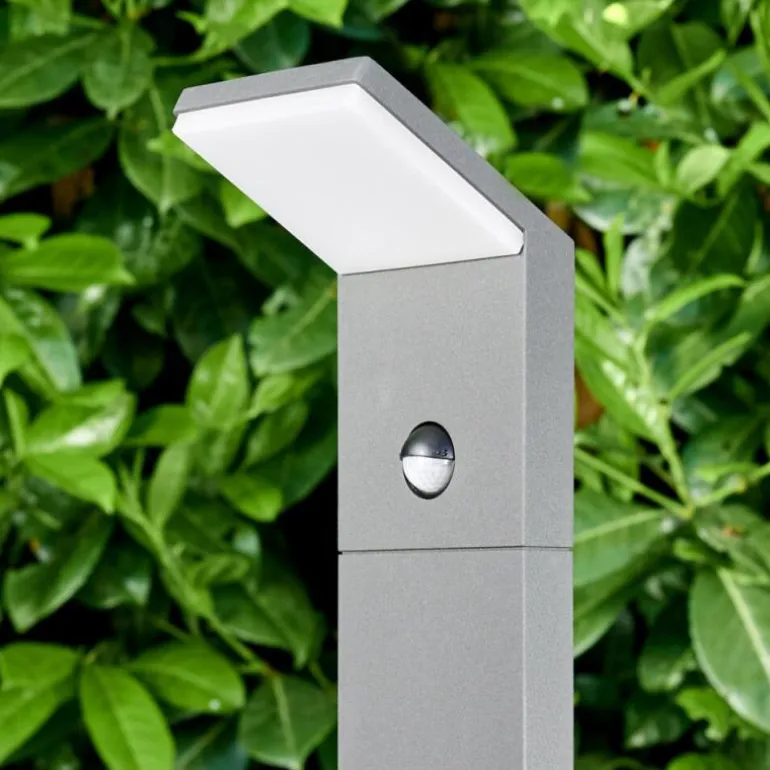 Borne lumineuse Korup LED Anthracite, 1 lumière, Détecteur de mouvement