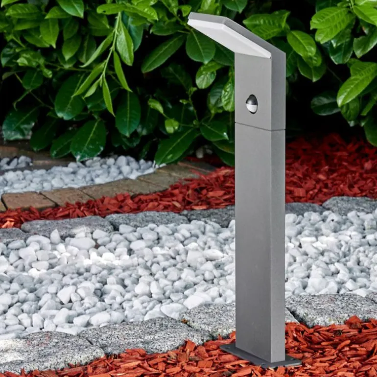 Borne lumineuse Korup LED Anthracite, 1 lumière, Détecteur de mouvement
