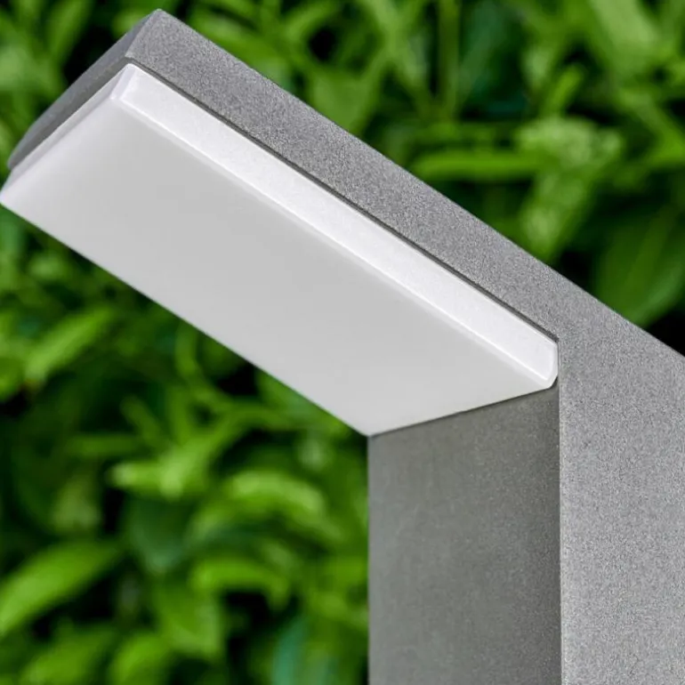 Borne lumineuse Korup LED Anthracite, 1 lumière, Détecteur de mouvement
