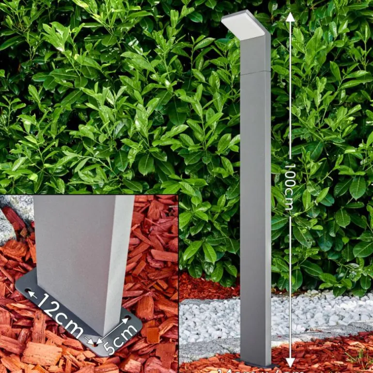 Borne lumineuse Korup LED Aluminium, 1 lumière