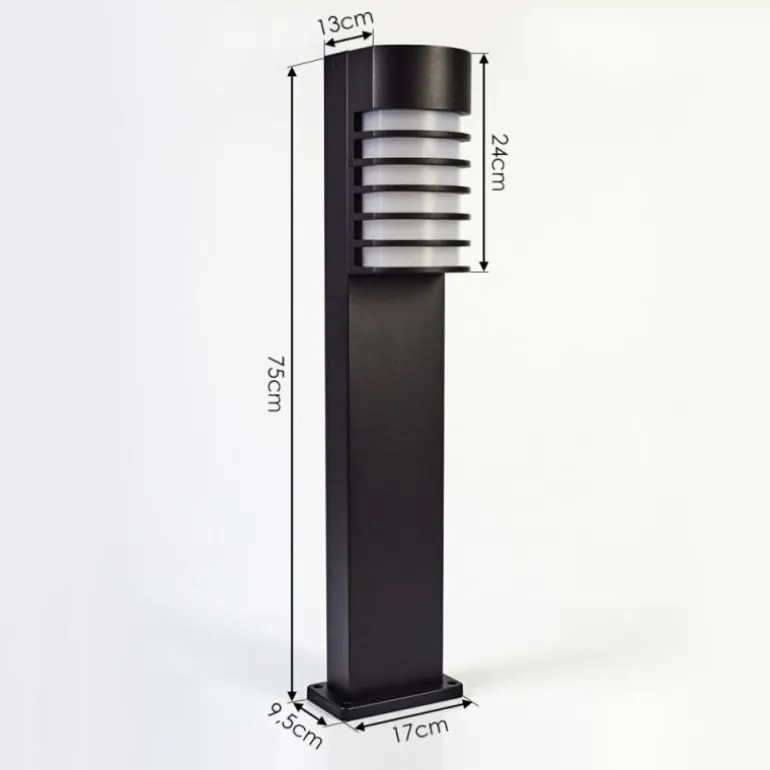 Borne lumineuse Kurola Noir, 1 lumière