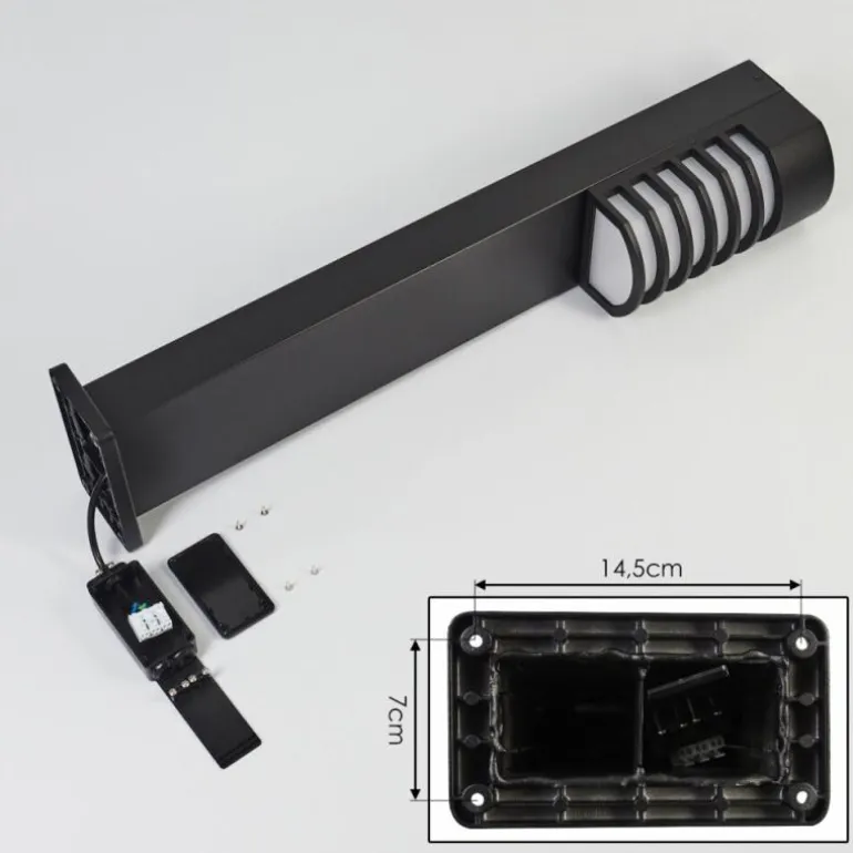Borne lumineuse Kurola Noir, 1 lumière
