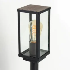 Borne lumineuse Lapa Noir, 1 lumière
