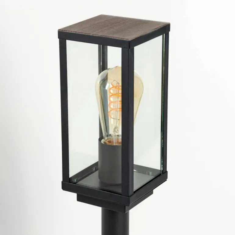 Borne lumineuse Lapa Noir, 1 lumière