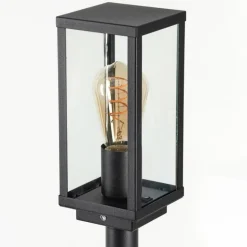 Borne lumineuse Lapa Noir, 1 lumière