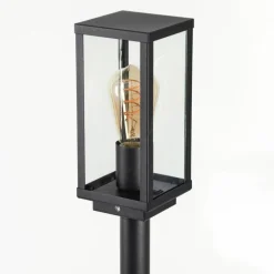 Borne lumineuse Lapa Noir, 1 lumière