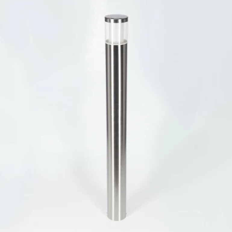 Borne lumineuse Leon LED Nickel mat, 1 lumière