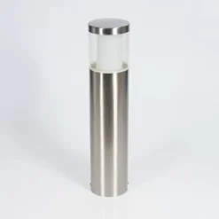 Borne lumineuse Leon LED Nickel mat, 1 lumière