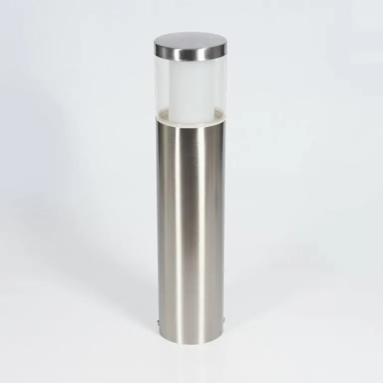 Borne lumineuse Leon LED Nickel mat, 1 lumière