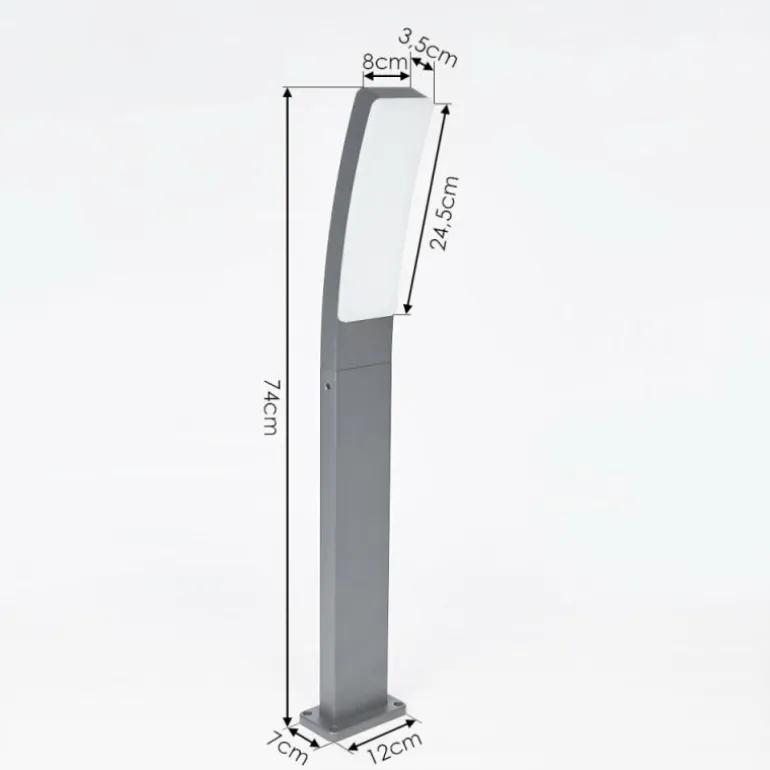 Borne lumineuse Maseru LED Anthracite, 1 lumière