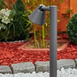 Borne lumineuse Milond Anthracite, 1 lumière