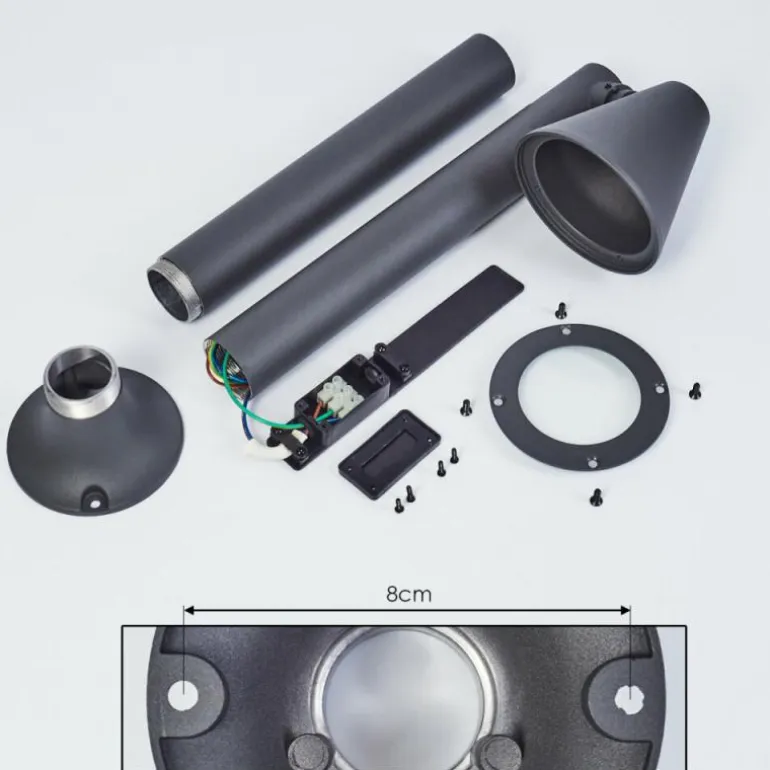 Borne lumineuse Milond Anthracite, 1 lumière