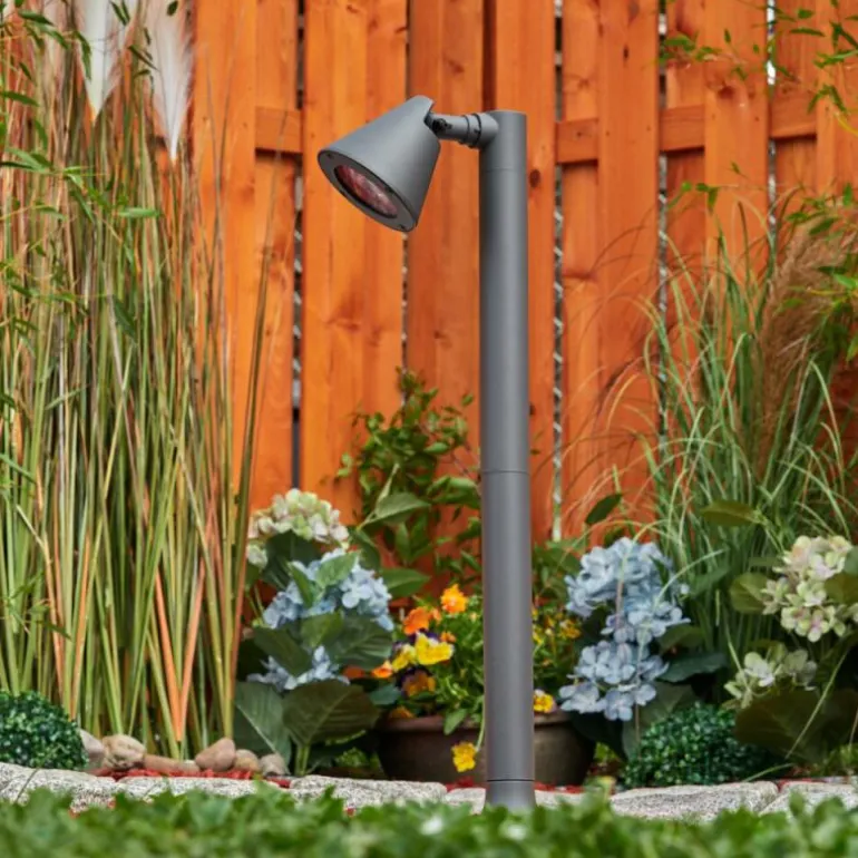 Borne lumineuse Milond Anthracite, 1 lumière