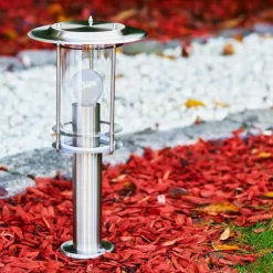 Borne lumineuse Mulo Acier inoxydable, 1 lumière