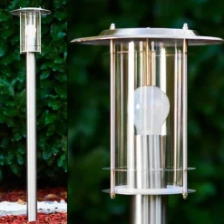 Borne lumineuse Mulo Acier inoxydable, 1 lumière