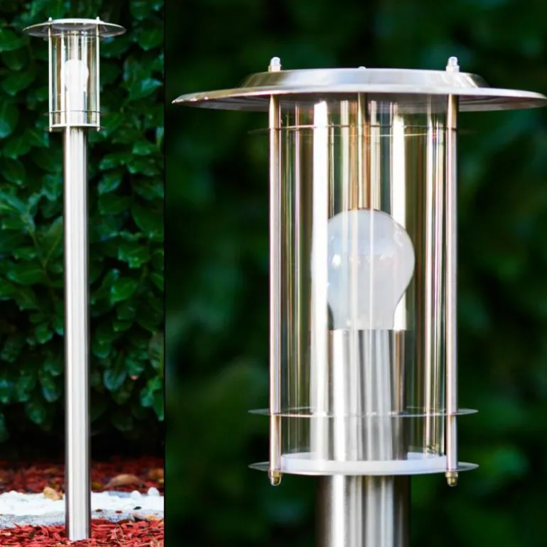 Borne lumineuse Mulo Acier inoxydable, 1 lumière
