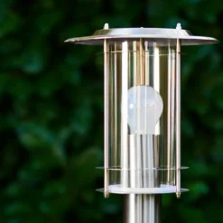 Borne lumineuse Mulo Acier inoxydable, 1 lumière