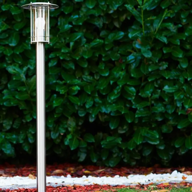 Borne lumineuse Mulo Acier inoxydable, 1 lumière