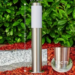 Borne lumineuse Norburg Acier inoxydable, 1 lumière