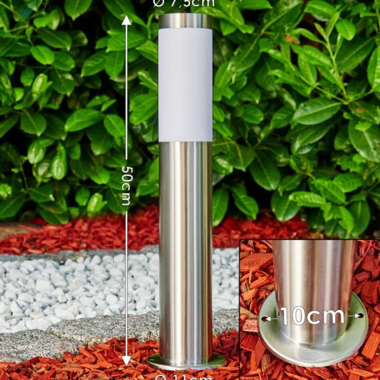 Borne lumineuse Norburg Acier inoxydable, 1 lumière