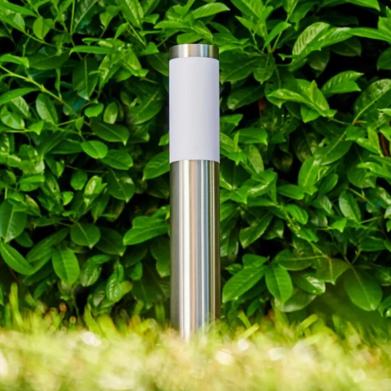 Borne lumineuse Norburg Acier inoxydable, 1 lumière