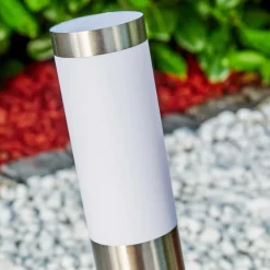 Borne lumineuse Norburg Acier inoxydable, 1 lumière