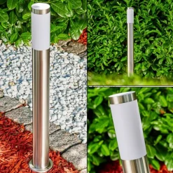 Borne lumineuse Norburg Acier inoxydable, 1 lumière