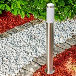 Borne lumineuse Norburg Acier inoxydable, 1 lumière