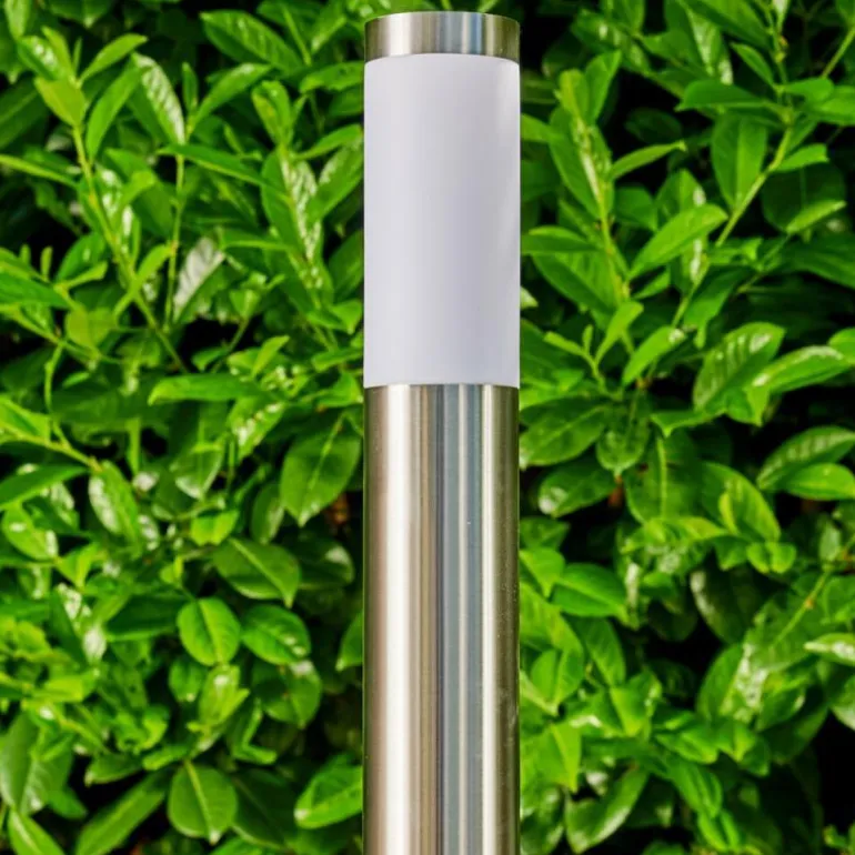 Borne lumineuse Norburg Acier inoxydable, 1 lumière