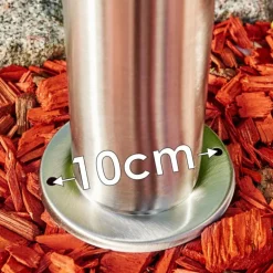 Borne lumineuse Norburg Acier inoxydable, 1 lumière