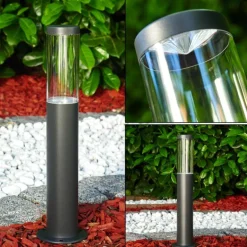 Borne lumineuse Noreaz LED Anthracite, 1 lumière