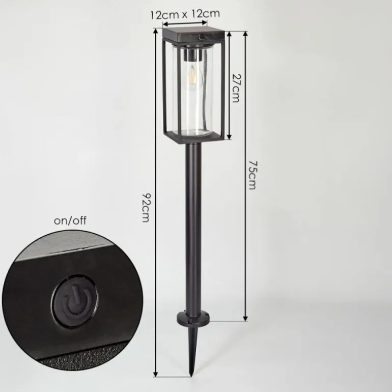 Borne lumineuse Palanga LED Noir, 1 lumière