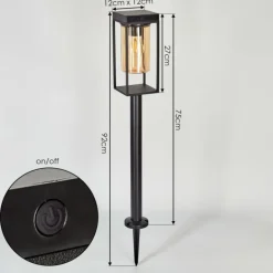 Borne lumineuse Palanga LED Noir, 1 lumière