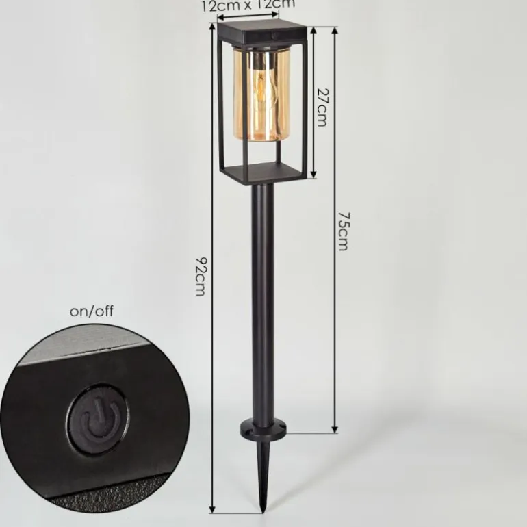 Borne lumineuse Palanga LED Noir, 1 lumière