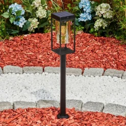 Borne lumineuse Palanga LED Noir, 1 lumière