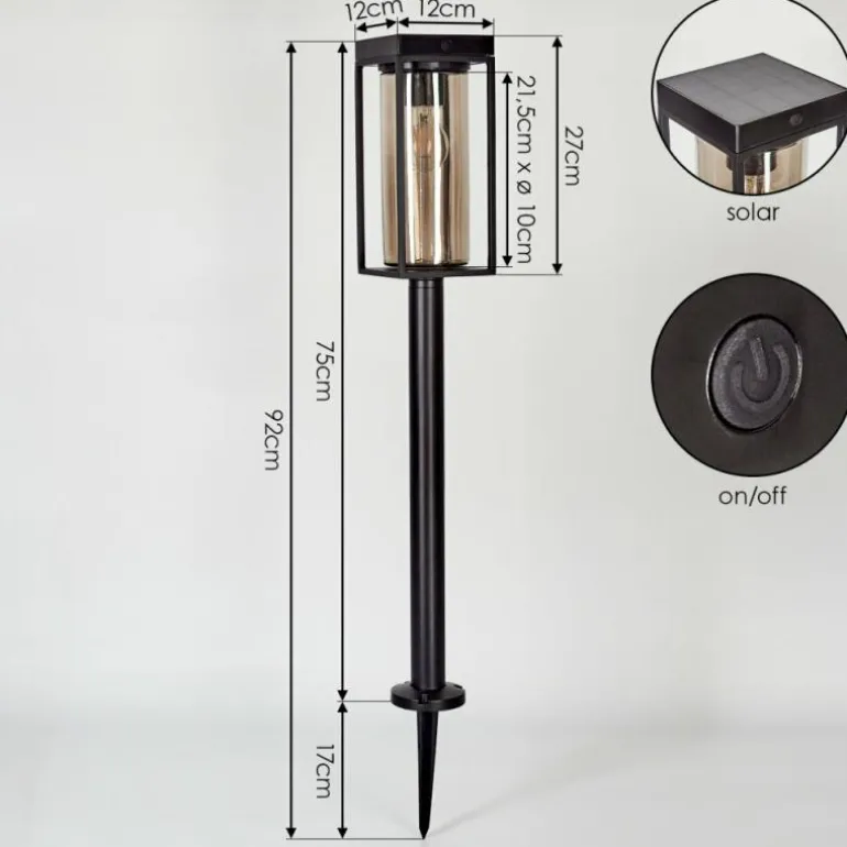 Borne lumineuse Palanga LED Noir, 1 lumière