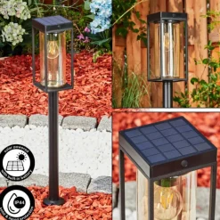 Borne lumineuse Palanga LED Noir, 1 lumière