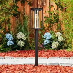 Borne lumineuse Palanga LED Noir, 1 lumière