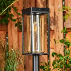 Borne lumineuse Palanga LED Noir, 1 lumière