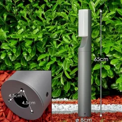 Borne lumineuse Porus LED Anthracite, 1 lumière